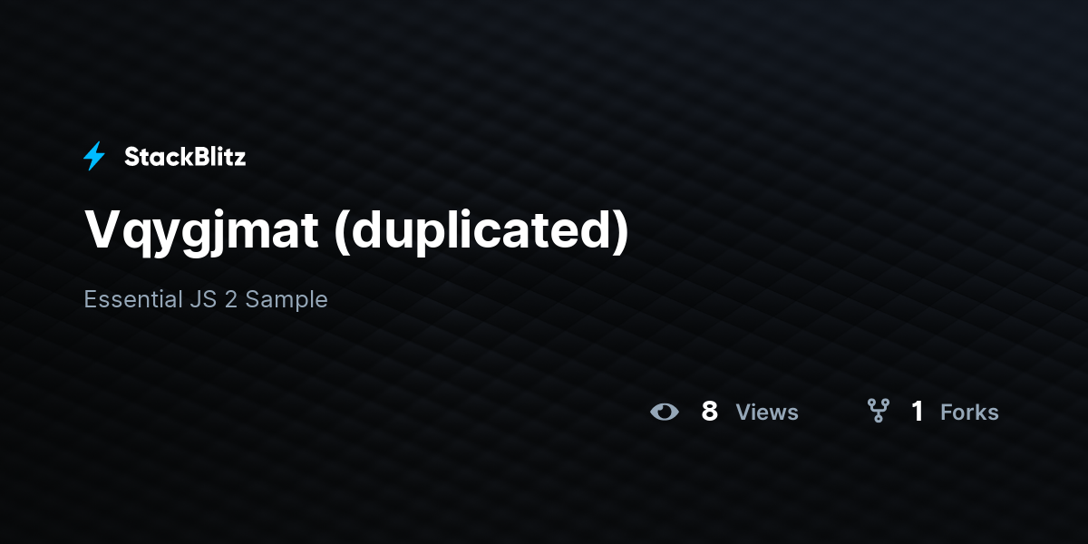 Vqygjmat (duplicated) - StackBlitz
