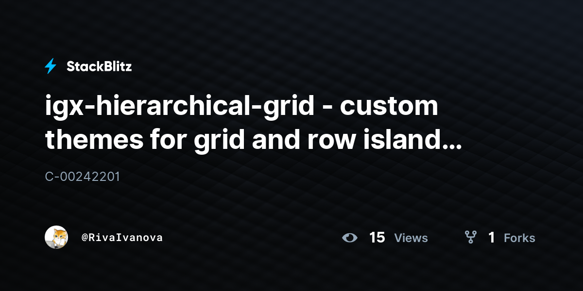igx-hierarchical-grid - custom themes for grid and row island v19.0 ...