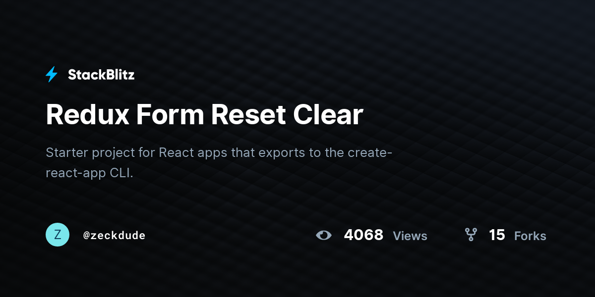 redux-form-reset-clear-stackblitz