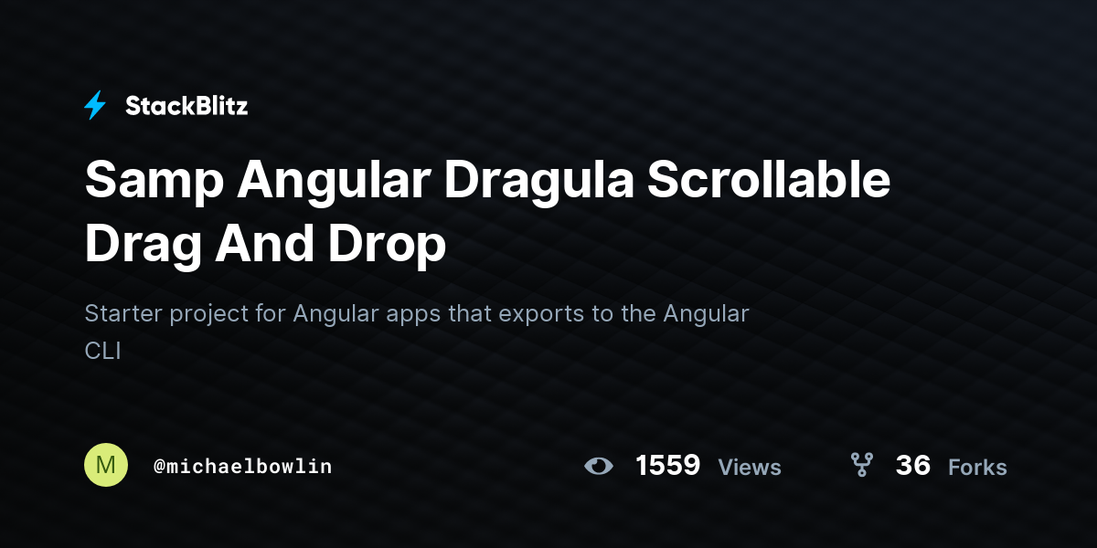 Samp Angular Dragula Scrollable Drag And Drop StackBlitz